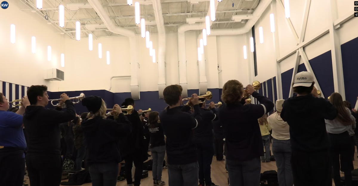 Marching Golden Flashes see new practice space for the first time